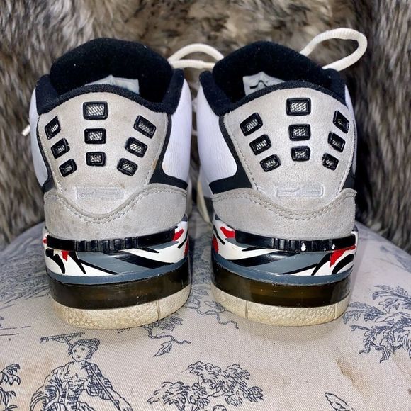 Nike Air Jordan size 6Y - 317821-161 White/Black - Picture 5 of 9